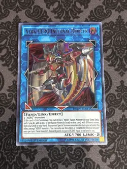 Yu-gi-oh! 1x Xtra HERO Infernal Devicer DUOV-EN013 1st Ultra Rare NM - Image 1