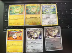 Pokemon TCG Togedemaru Card Lot (6) Rev Holo Regular Various Sets Nm - Image 1