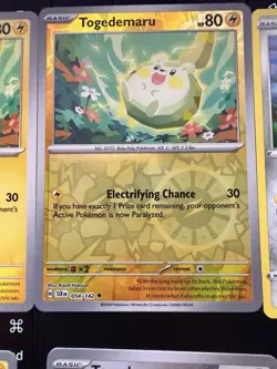 Pokemon TCG Togedemaru Card Lot (6) Rev Holo Regular Various Sets Nm - Image 3