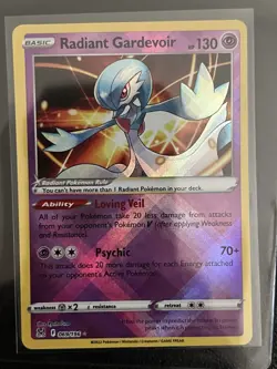 Radiant Gardevoir - Pokemon TCG Lost Origin 069/196 - Shiny Holo Rare Card - Image 1