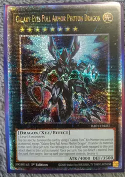 Galaxy-Eyes Full Armor Photon Dragon Quarter Century Secret Rare RA01-EN037 - Image 1