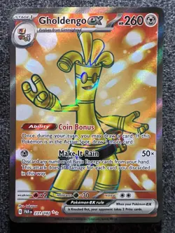 Gholdengo EX 231/182 Full Art Ultra Rare Pokemon Card NM - Image 1