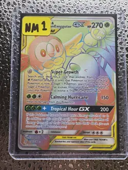 Rowlet & Alolan Exeggutor GX Holo Card 237/236 Secret Sm-Unified Minds - Image 3