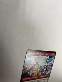 Mjolnir Hammer Of Thor Borderless Nonfoil Superhero Card #0303 MTG LP - Image 4