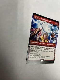 Mjolnir Hammer Of Thor Borderless Nonfoil Superhero Card #0303 MTG LP - Image 5