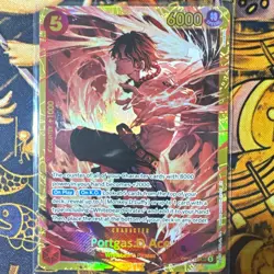 Bandai One Piece Card Game Portgas.D.Ace SP Alt Art Foil OP08-118 6000 EN - Image 1
