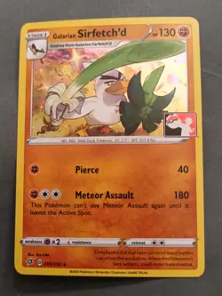 Galarian Sirfetch'd Cosmos Holo 095/192 Play Stamp Pokemon Card - Image 1