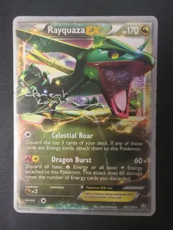Rayquaza EX 85/124 2013 World Championship Card Damaged - Image 1