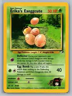 Erika's Exeggcute (43) Gym Heroes #043/132 Uncommon Pokemon Card - Image 1