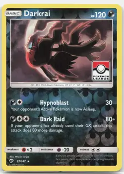 Darkrai (Pokemon League) 87/147 Holo League & Championship Cards Pokemon NM - Image 1