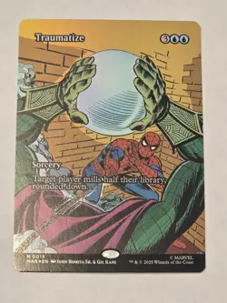 🔥 Traumatize (Borderless Foil) Mythic MTG Spider-Man 0015! NM/M! WOW!! - Image 1