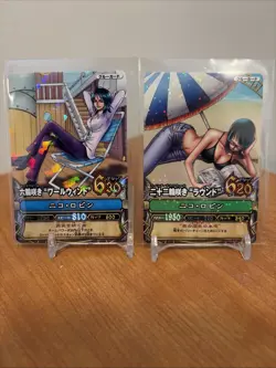 Nico Robin Berry Match Holo One Piece 2 Card Lot 2008 - Image 1