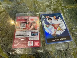 ONE PIECE X DODGERS PROMO MONKEY D LUFFY DON CARD 7/2/26 IN HAND - Image 3