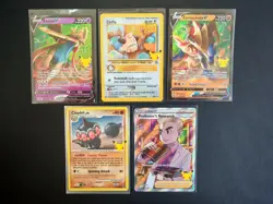 Pokemon Celebrations 5x Card Bundle - Near Mint - 25th Anniversary - Image 1