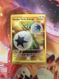 Pokemon Double Turbo Energy (Secret) NM Normal SWSH10: Astral Radiance - Image 1