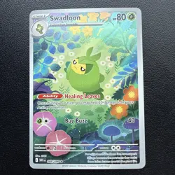 Pokemon Cards Swadloon 088/086 White Flare Illustration Rare NM - Image 1