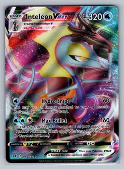 Inteleon VMAX SWSH02: Rebel Clash #050/192 Ultra Rare,Holo Pokemon Card - Image 1