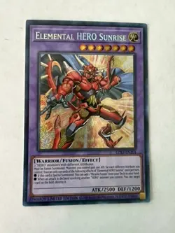 Yugioh - Elemental HERO Sunrise - Secret - Limited - LDS3-EN104 - NM - Image 1