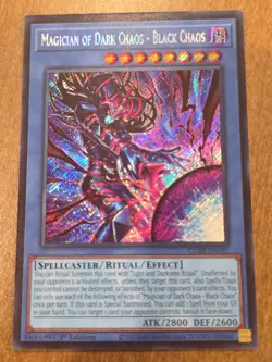 CORI-EN027 Magician of Dark Chaos - Black Chaos Secret Rare YuGiOh In Hand - Image 1