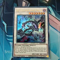 YuGiOh Red-Eyes Zombie Necro Dragon Ultra Rare 1st Edition NM GFP2-EN133 - Image 1