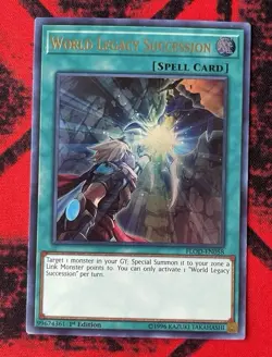 World Legacy Succession - Ultra Rare - FLOD-EN058 - NM - Yugioh! - 1st Ed - Image 1
