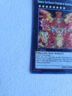 Yugioh Hieratic Sun Dragon Overlord of Heliopolis GAOV-EN048 (Secret Rare) #Y148 - Image 3