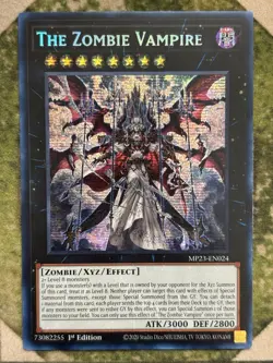 YuGiOh THE ZOMBIE VAMPIRE Prismatic Secret Rare MP23-EN024 - Image 2