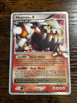 Pokemon TCG Heatran LV.X Ultra Rare DP31 Diamond & Pearl Promo Card HP - Image 1