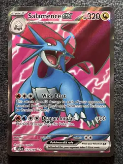 Salamence EX 177/159 Full Art Holo Ultra Rare Pokemon Card NM - Image 1