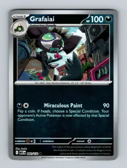 Pokemon TCG - Mega Evolution (MEG EN) Grafaiai - #092/132 - Reverse Holo - Image 1