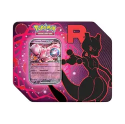 Pokemon Team Rocket MewTwo Tin Destined Rivals Factory Sealed - Image 1
