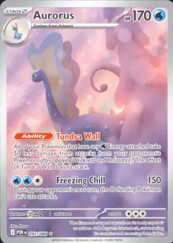 Aurorus Holo Illustration Rare ME03: Perfect Order 092/088 NM Pokemon Card TCG - Image 1