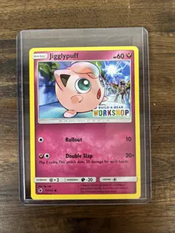 Jigglypuff 71/111 Build a Bear Promo Pokemon TCG Exclusive Card In Sleeve - Image 1