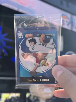 One Piece Dodgers Promo Card Monkey D. Luffy 2026 - Image 1