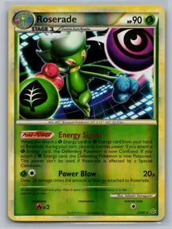 Roserade Unleashed #23/95 Rare,Reverse Holo Pokemon Card - Image 1