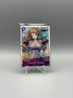 Charlotte Pudding PRB02-010 SR ONE PIECE Tcg Card Game NM PURPLE - Image 1