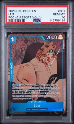 Leo (Premium Card Collection -6 assort vol.1) OP10-057 One Piece Promo - PSA 10 - Image 1