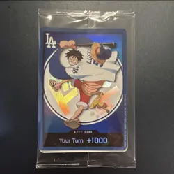 2026 ONE PIECE LOS ANGELES DODGERS MONKEY D LUFFY DON CARD SEALED - Image 1