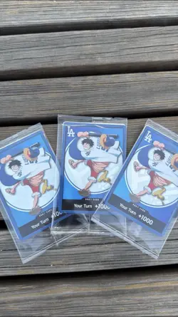 2026 ONE PIECE LOS ANGELES DODGERS MONKEY D LUFFY DON CARD SEALED - Image 2