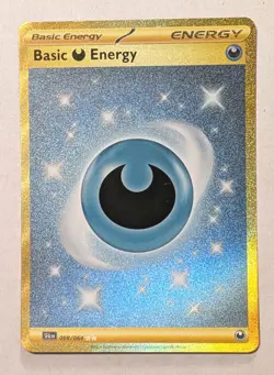Basic Darkness Energy Shrouded Fable Holo Card 098/064 NM Hyper Rare Pokemon TCG - Image 1