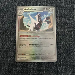 Pokemon TCG Archaludon Master Ball Pattern, SV Prismatic Evolutions Card 070/131 - Image 1