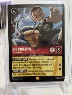 Disney Lorcana TCG Sid Phillips - Toy Surgeon Foil Ruby 126/204 EN - Image 1