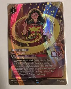 Disney Lorcana Mother Gothel - Knows What's Best 211/204 Foil English Ruby - Image 2