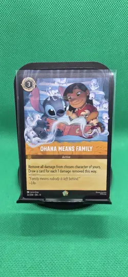 Disney Lorcana TCG - Ohana Means Family Action 32/204 Stitch Lilo EN - Image 1
