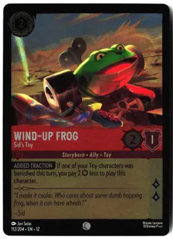 Disney Lorcana TCG WIND-UP FROG Sid's Toy 112/204 Foil Wilds Unknown - Image 1