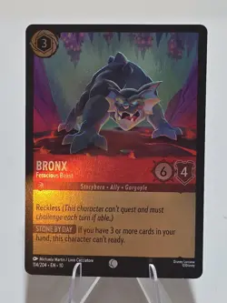 Disney Lorcana Whispers in the Well Bronx-Ferocious Beast Cold Foil 114/204 - Image 1