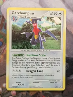 Garchomp 9/123 Holo Rare Pokemon TCG Diamond and Pearl Mysterious Treasures - Image 1