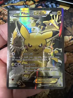 Pikachu EX XY124 XY Promos Holo Black Star Promo Pokemon TCG 2016 - NM - Image 1