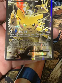 Pikachu EX XY124 XY Promos Holo Black Star Promo Pokemon TCG 2016 - NM - Image 3