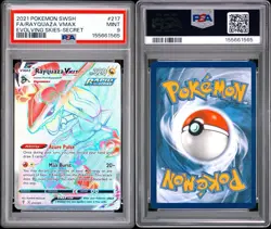 Pokemon SWSH Evolving Skies Rayquaza VMAX Secret Holo 217/203 (2021) PSA 9 - Image 3